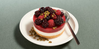 Blanc manger aux fruits rouges